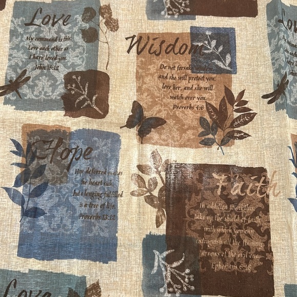 Set of Curtains with Biblical Quotes - Picture 3 of 4